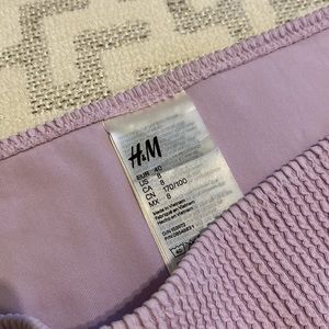 H&M Light Purple Textured Bikini Top & Bottom Size 2/8